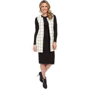 NEW Sanctuary Tweed Sleeveless White and Black Vest - Small